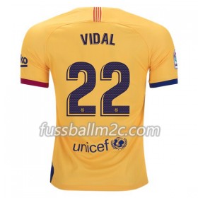 Fußballtrikots FC Barcelona Arturo Vidal 22 Auswärts Trikotsatz 2019-2020